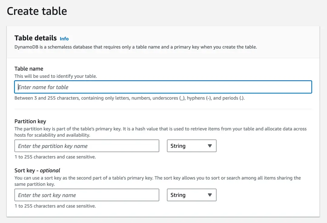 Create Table